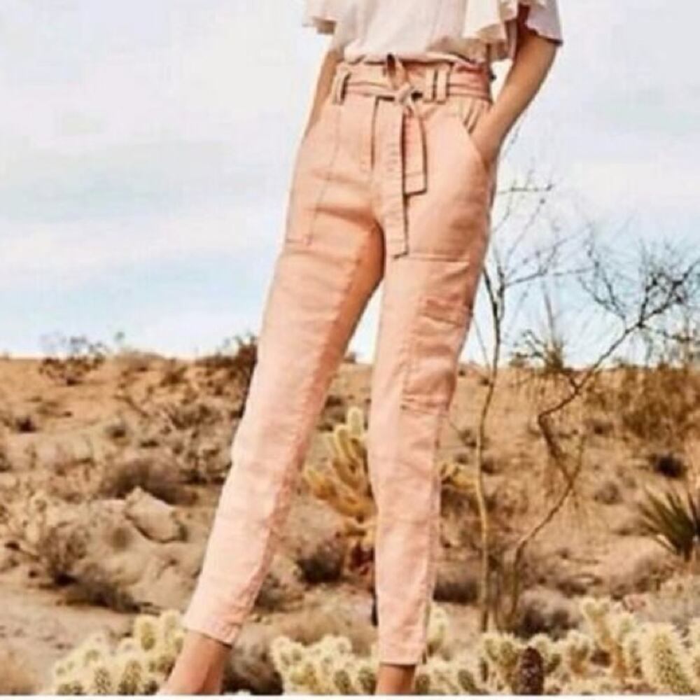 Anthropologie Peach Ankle Pants